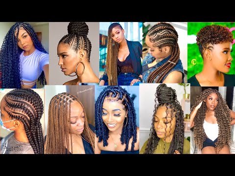 Unique & Stylish Braids Hairstyle for Black Women |...