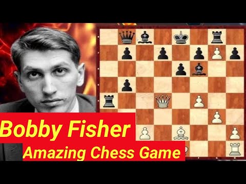 Bobby Fisher vs Robin Ault. bobby Fisher amazing sacrifice.bobby fisher chess game.bobby fisher.#tal