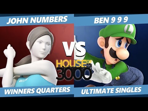 Xeno 204 Winners Quarters - John Numbers (Wii Fit) Vs. Ben 9 9 9 (Luigi) Smash Ultimate - SSBU