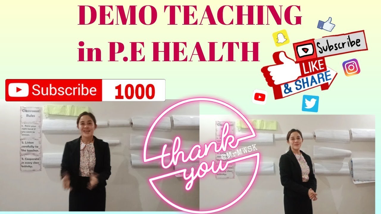 DEMO TEACHING IN P.E HEALTH GRADE VI