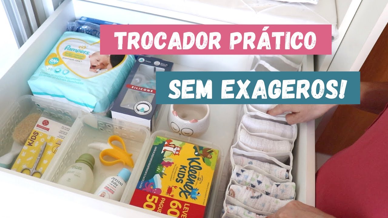Trocador de bebê PRÁTICO sem exageros