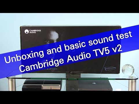 Cambridge Audio TV5 v2 (2017) speaker base unboxing