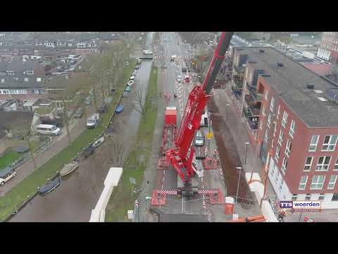Renovatie Kwakelbrug Woerden vanuit de lucht 4K
