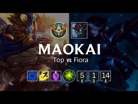 Maokai Top vs Fiora - EUW Challenger Patch 8.23