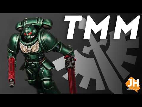 Using Vallejo TRUE METALLIC METAL to paint Dark Angels | TMM 01