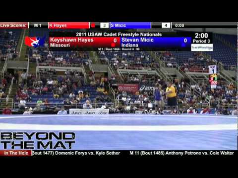 Cadet Freestyle 98 - Stevan Micic (IN) vs. Keyshawn Hayes (MO)