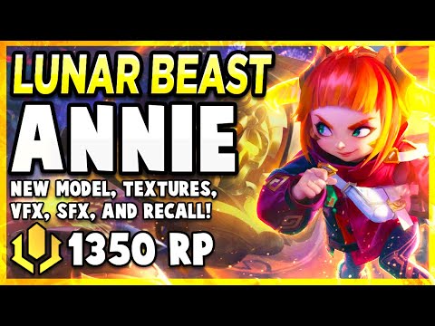 *NEW* LUNAR BEAST ANNIE TURNS ENEMIES INTO ASHES + GOREDRINKER URF - League of Legends PBE Gameplay