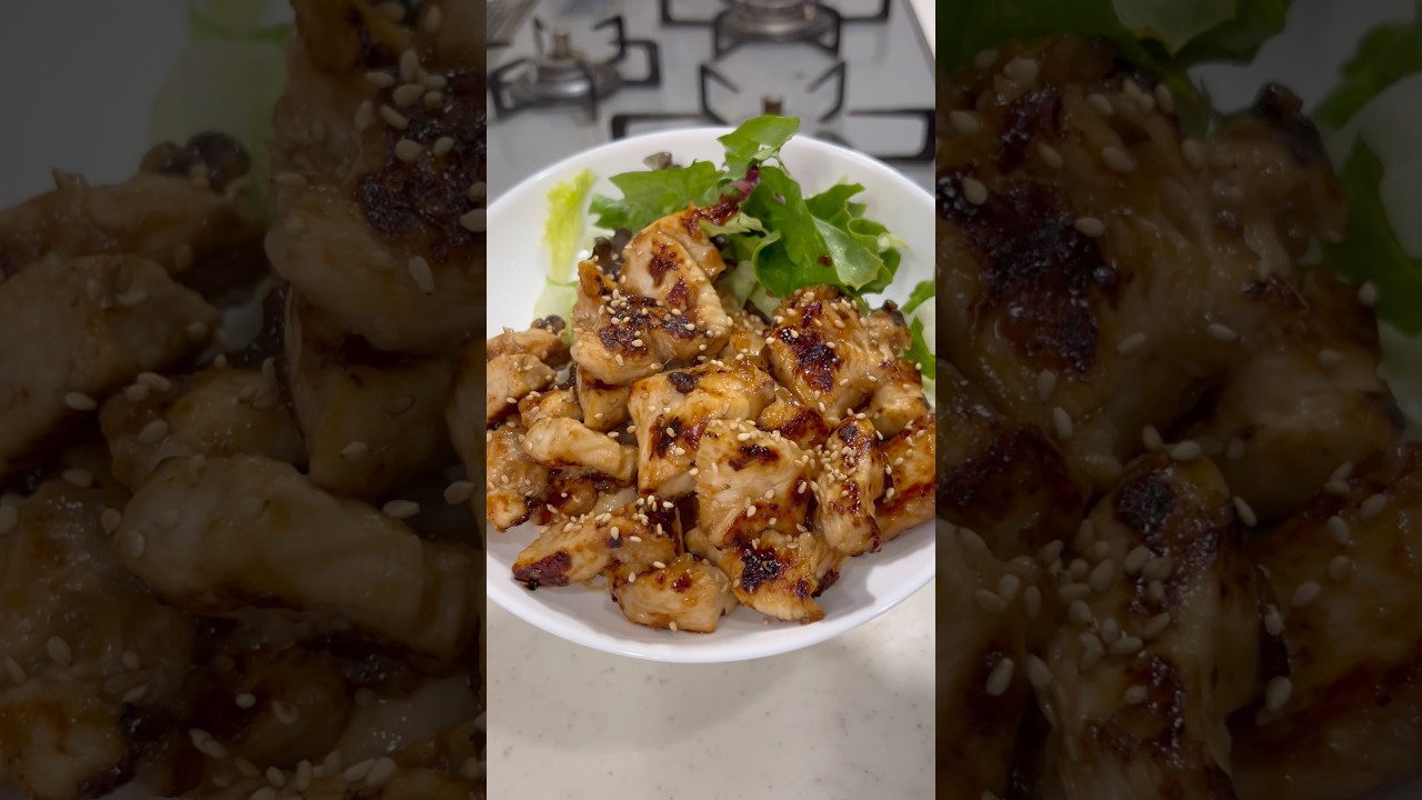 30kg痩せた男が食べている"鶏むね生姜焼き"の作り方を紹介します！#shorts #short
