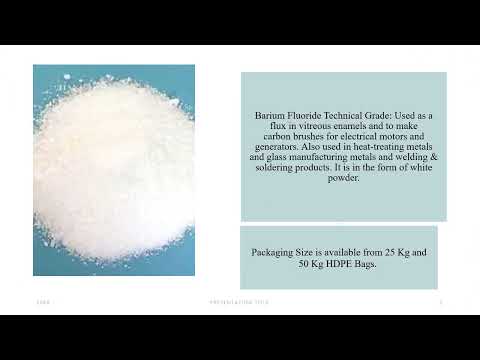 Barium Fluoride Technical