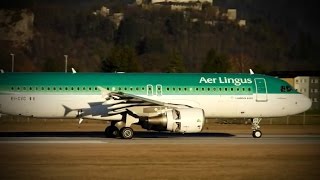 preview picture of video 'Aer Lingus Airbus A320-214 EI-CVC --- Ankunft am Salzburg Airport (Full HD)'