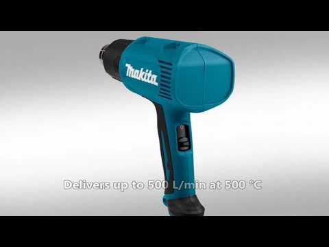 Makita HG5030K Fenas 1600W , 350/ 500°C, 4 priedai video