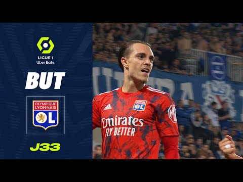 But Maxence CAQUERET (36' - OL) RC STRASBOURG ALSACE - OLYMPIQUE LYONNAIS (1-2) 22/23