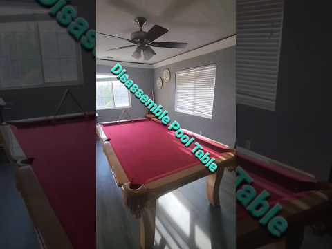 Simple steps to breakdown/ disassemble pool table #shorts