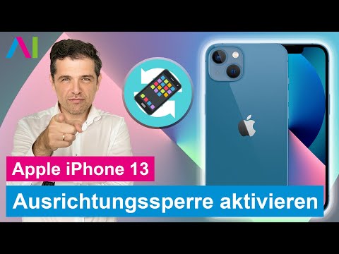 Apple iPhone 13 - Disable screen rotation - Enable orientation lock •  • 📱1️⃣3️⃣ • 🔄 •