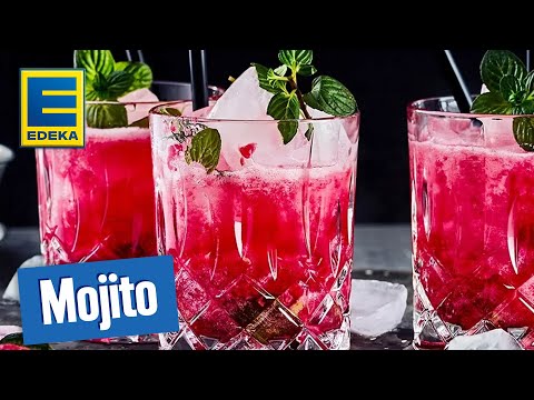 Mojito Rezept | Fruchtiger Cocktail mit Himbeeren, Minze und Rum | EDEKA