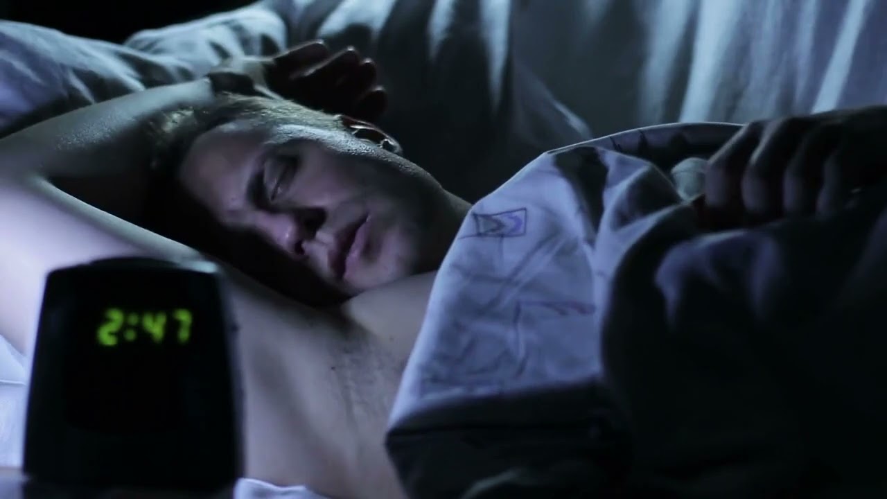 No copyright man having nightmare dream