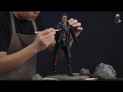 Sculpting TERMINATOR T-800 | Terminator 2 : Judgment Day (1991) | Realistic Clay Sculpture Timelapse