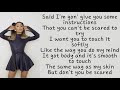 Ariana Grande ~ my hair ~ Lyrics