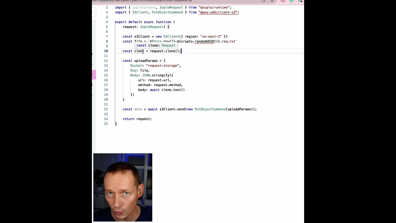 Day 7 - Custom policies in code, archiving requests to S3 for replay later