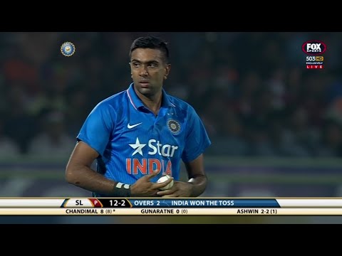 Ravichandran Ashwin 4/8 (4) vs Sri Lanka 3rd T20I 2016 ( Ball by Ball )