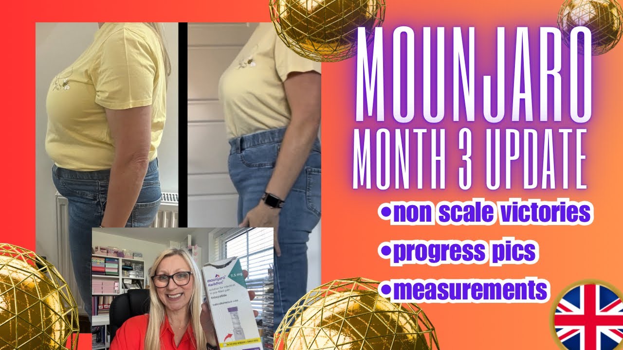 MOUNJARO MONTH 3 UPDATE: non scale victories, progress pics, measurements, clothes try on #mounjaro