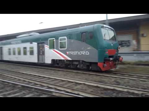 E464 073 Trenord+5 piano ribassato Trenord e XMPR - Milano Greco 23/11/2016