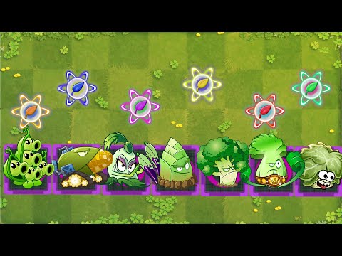 PvZ 2 Gameplay - Every Pea & All Green Plants Vs 999 Firebreather Zombie - Which Plant's Best ？