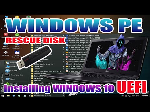 Installing Windows 10 using Windows PE | Best rescue disk tool | Sergei Strelec
