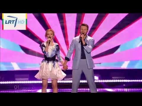 Monika Linkytė and Vaidas Baumila represent Lithuania with "This Time"