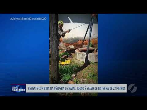 Bombeiros resgatam idoso que caiu em cisterna em Amorinópolis