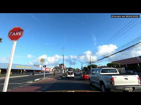 ARACAJU e Nossa Sra Socorro-SE, direção sul... divisa Sergipe/Bahia. Gravado em 08/05/2025.