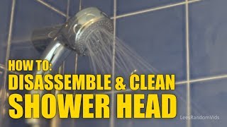 How to Open a Shower Head - How To Disassemble a Shower Head to Clean. [Mira Shower Head]