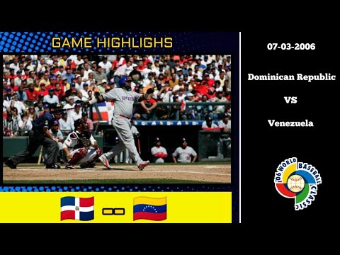 WBC06 | República Dominicana vs Venezuela  | Grupo D  | Primera Ronda | 07.03.2006 | Orlando,USA.