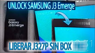 LIBERAR UNLOCK SAMSUNG J3 Emerge sin box J327P FÁCIL cualquier binario cualquier compañia