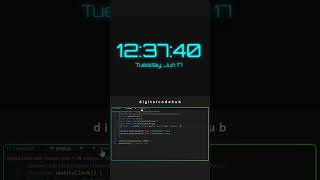 Cool JavaScript Clock with Custom Fonts 🕒