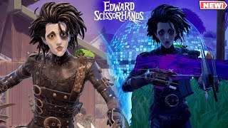 Fortnite EDWARD SCISSORHANDS Skin GAMEPLAY! (Fortnitemares Outfit)