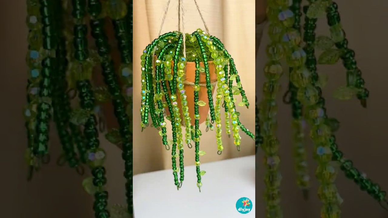 Viral Beaded Plant Tutorial - Cute and Easy Craft Idea to Make and Sell #easycraft #diycrafts #beads