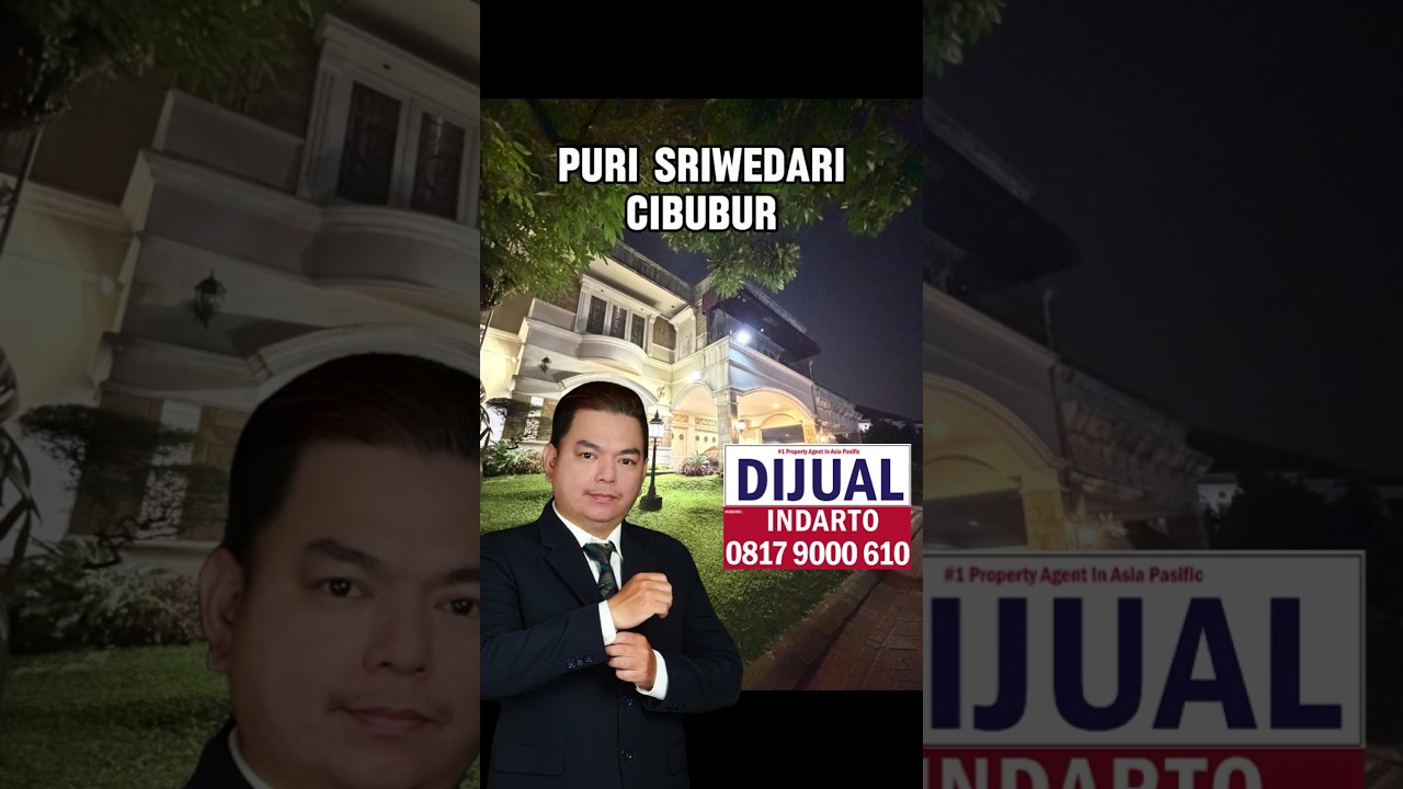Di Jual Rumah Cantik SHM LT 300M² LB 450M² di Puri Sriwedari Cibubur , Lokasi Strategis