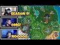 STREAMERS REACT TO SEASON 9 MAP & VAULTED PUMP! (Fortnite Stream Highlights)