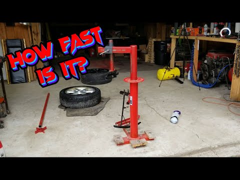 Modded Harbor Freight Tire Changer with Duckbill, How Fast Is It?