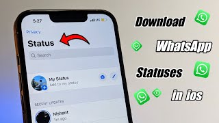 How to download WhatsApp Status in iPhone || Save WhatsApp status in ios