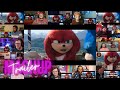 Knuckles Series - Official Trailer Reaction Mashup 🦔🤣- SONIC THE HEDGEHOG - Idris Elba - Paramount+