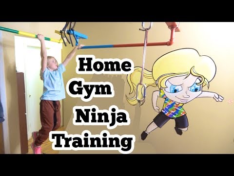 when she's Ninja Training at the Home Gym!!!