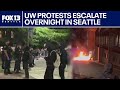 Protesters Occupy University Of Washington Building In Seattle
