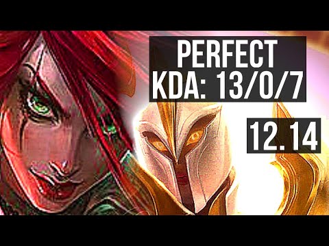 KATARINA vs KAYLE (MID) | 13/0/7, Legendary, 1.3M mastery | EUW Diamond | 12.14