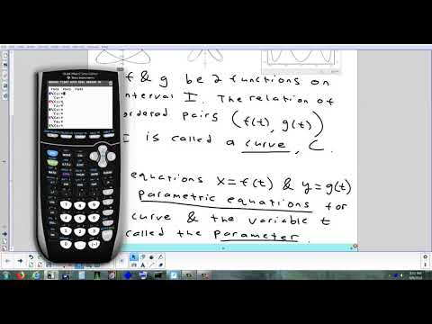 9.1 Parametric Equations 4-9-18