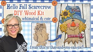 💙🌾 Hello Fall Scarecrow DIY Wood Kit || The Rust-Covered Cottage by Christina