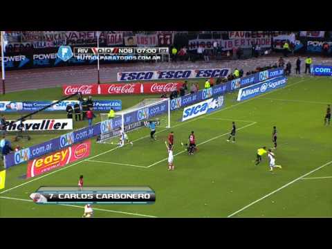Gol de Carbonero. River 1 - Newell's 0. Fecha 11. Torneo Final 2014. Fútbol Para Todos