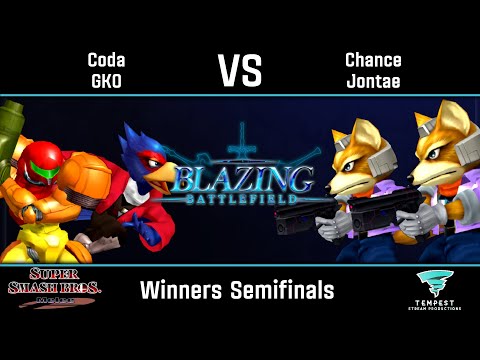 Coda & GKO vs Chance & Jontae - Melee Winners Semifinals -  Blazing Battlefield #1