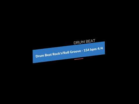 Drum Beat Rock'n'Roll Groove - 154 bpm 4/4
